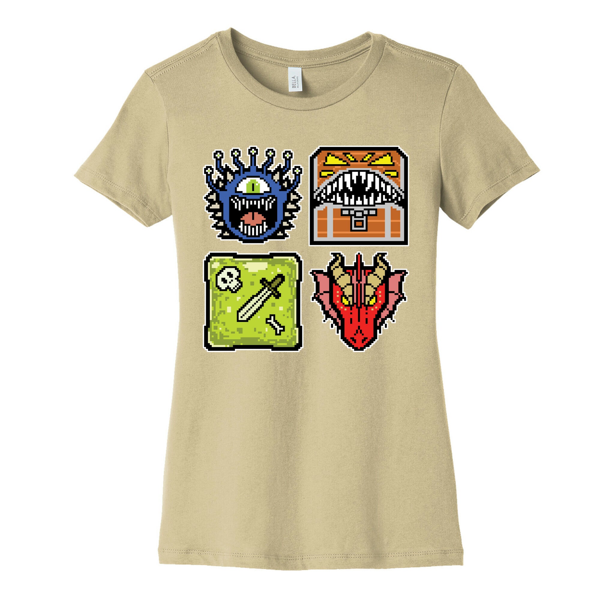 Pixel DnD Monsters Women's Cotton Tee